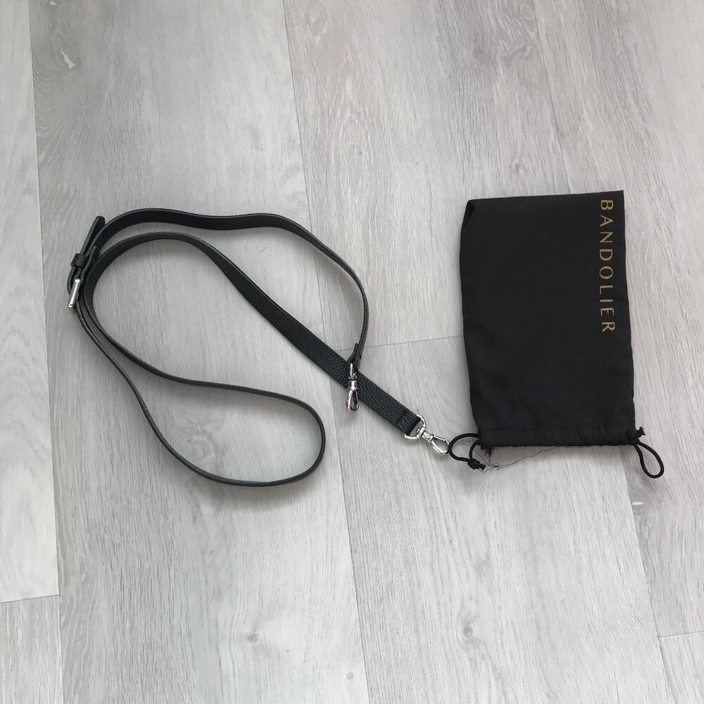 BANDOLIER BLACK EMMA PEBBLE PHONE CASE BAG STRAP